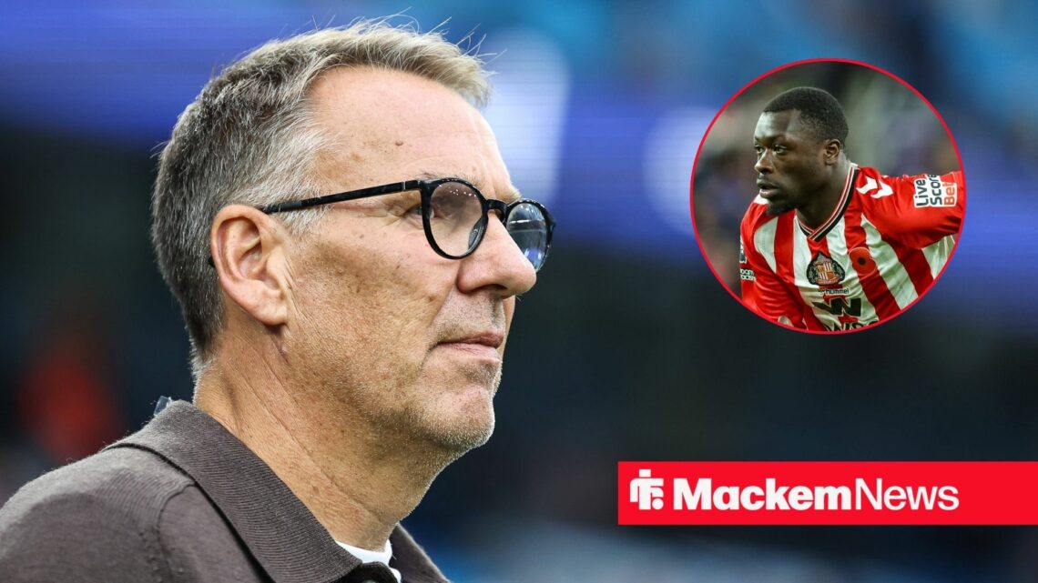 Paul Merson with Brian Brobbey in frame