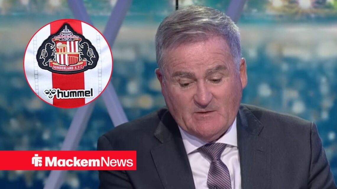 Richard Keys with Sunderland badge inf rame