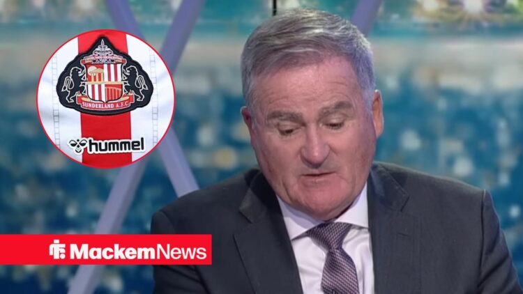 Richard Keys with Sunderland badge inf rame
