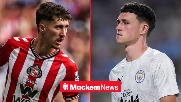 Trai Hume and Phil Foden