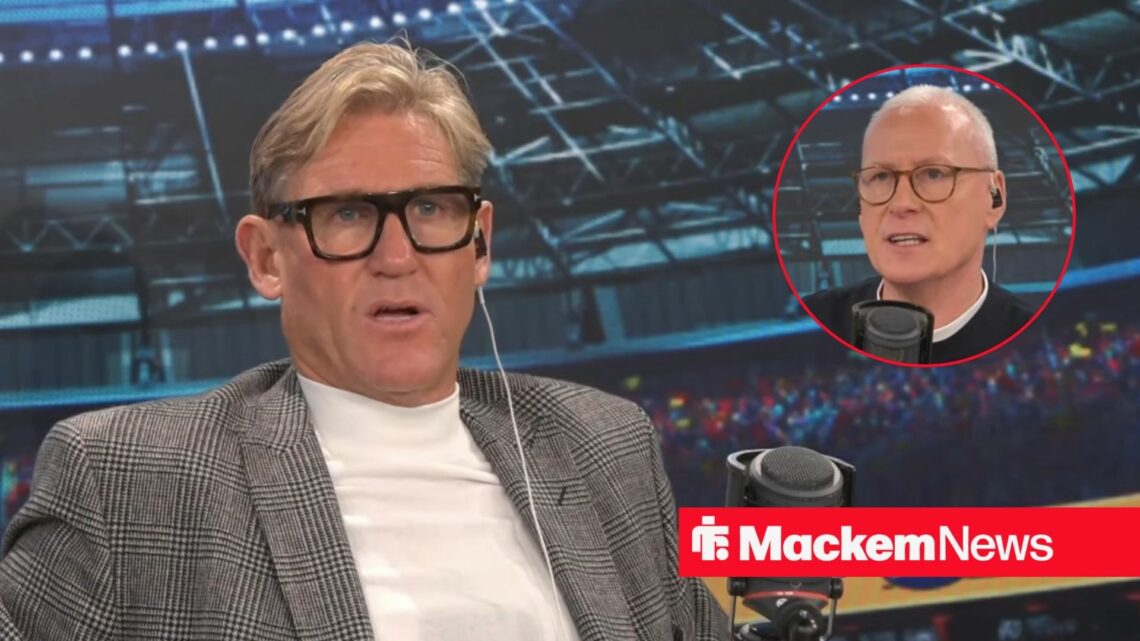 Simon Jordan looking confused, Jim White in inset.