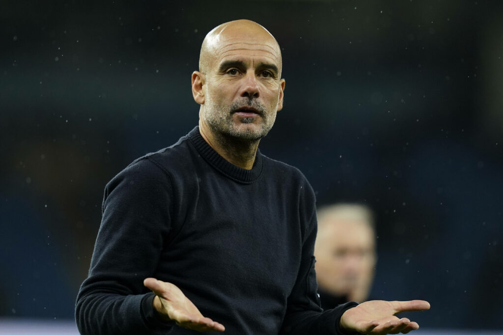 Pep Guardiola looks confused - Man City vs Sunderland.