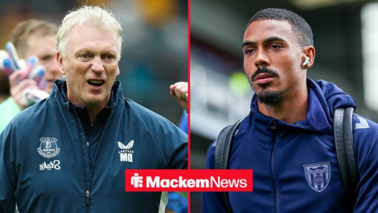 David Moyes and Sunderland striker Wilson Isidor.