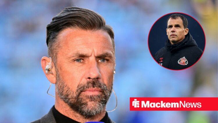 Kevin Phillips and a circular inset of Regis Le Bris