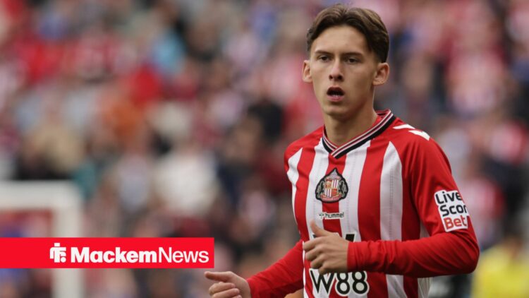 Sunderland v Aston Villa - Premier League Chris Rigg of Sunderland plays during the Premier League match between Sunderland and Aston Villa at the ...