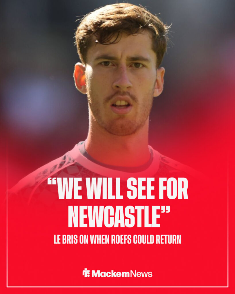 Robin Roefs' injury timeline for Sunderland.