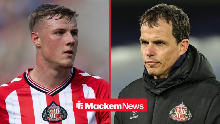 Dan Ballard looking on with Regis Le Bris looking towards him