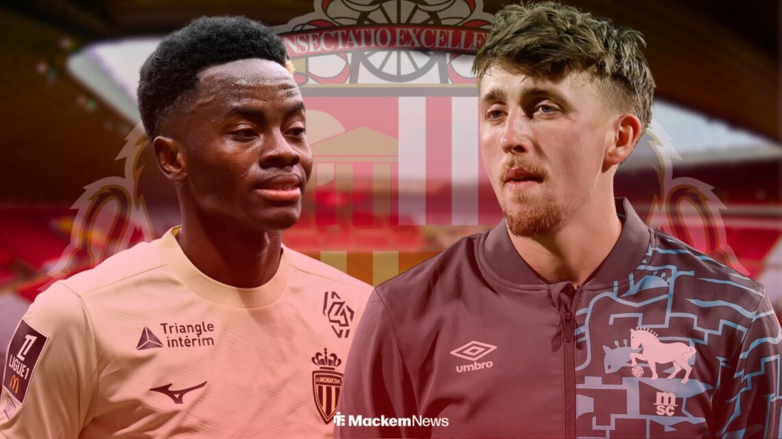 Simon Adingra at Monaco with Dan Neil at Ipswich